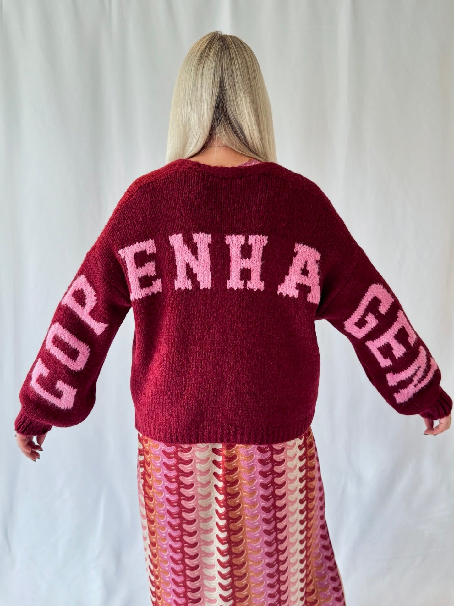 Strickcardigan Copenhagen Bordeaux