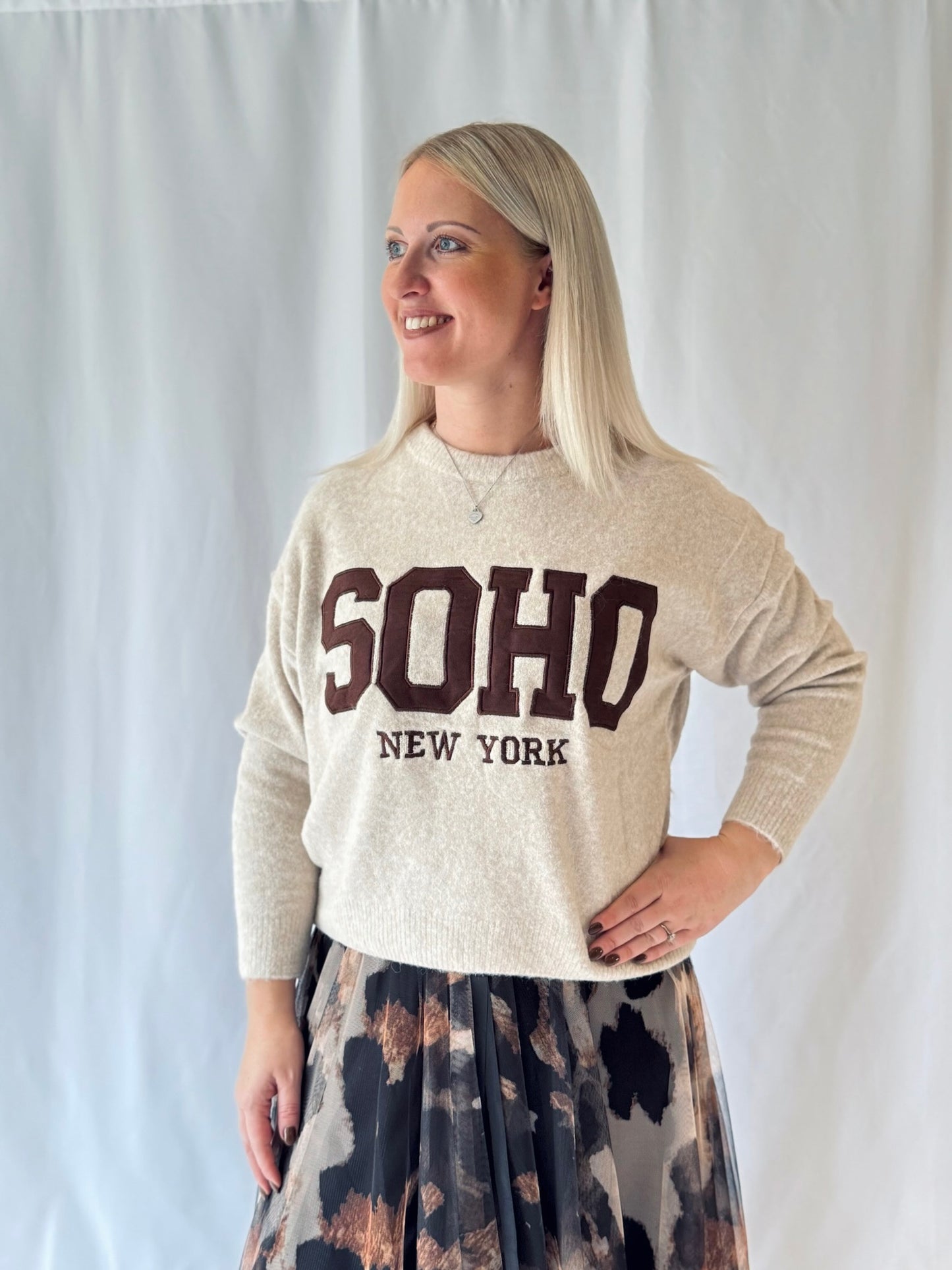 Strickpullover Beige SOHO