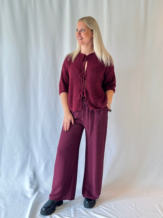 Strickjacke Bordeaux