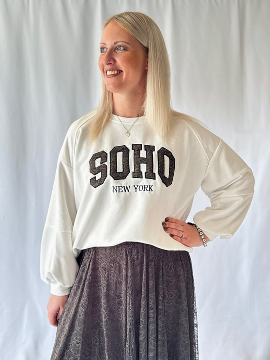 Pullover - SOHO - Braun/Weiß