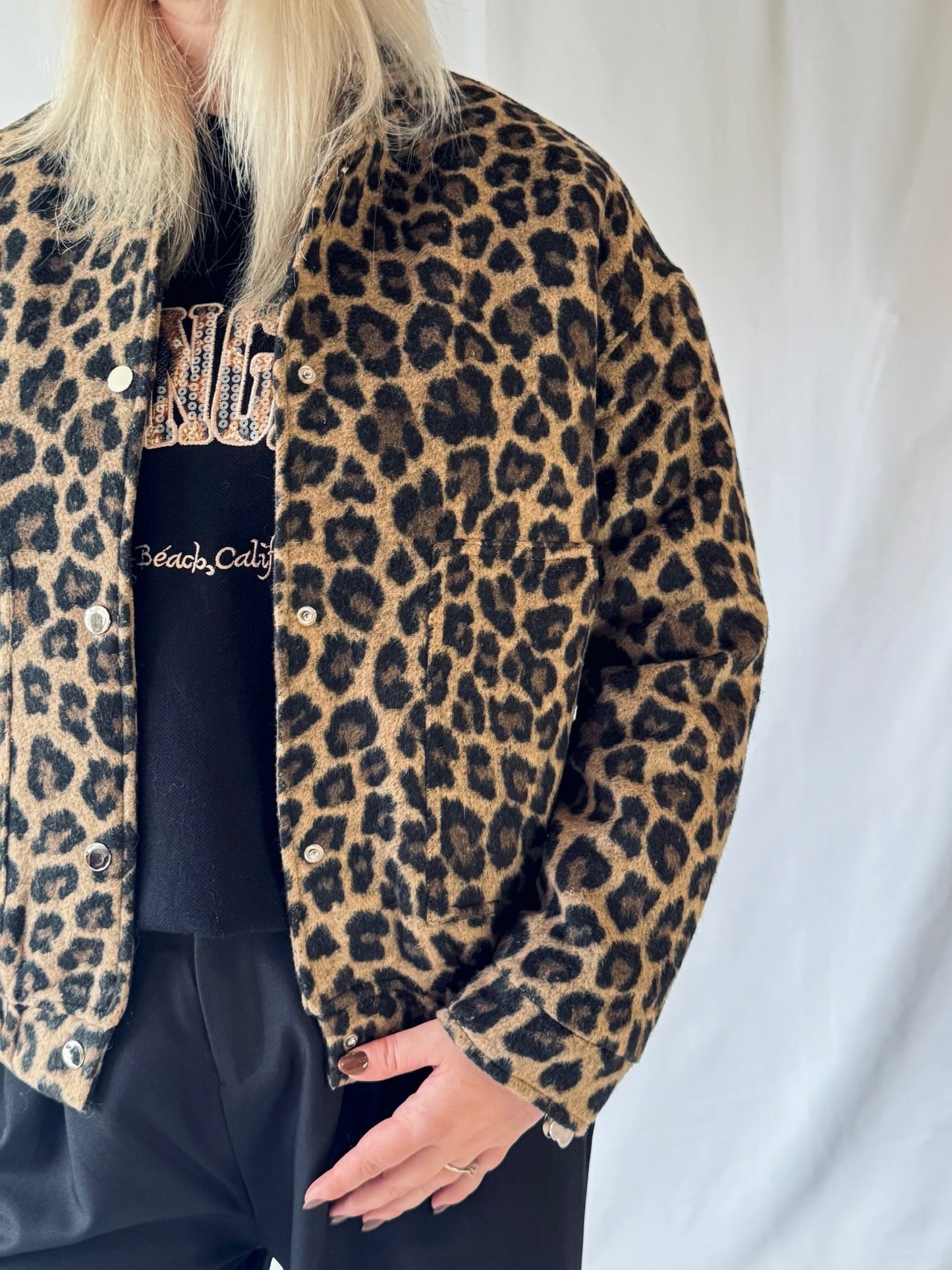 Wolljacke gesteppt Leo