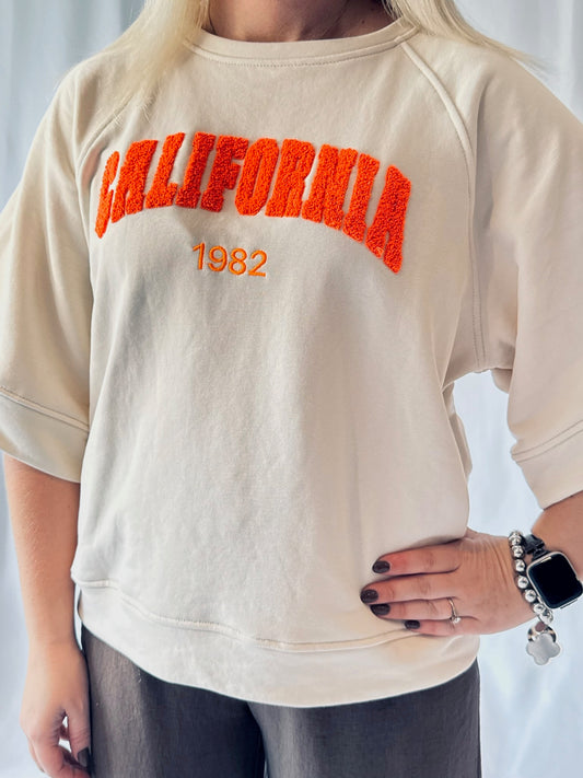 Sweatshirt Creme Orange