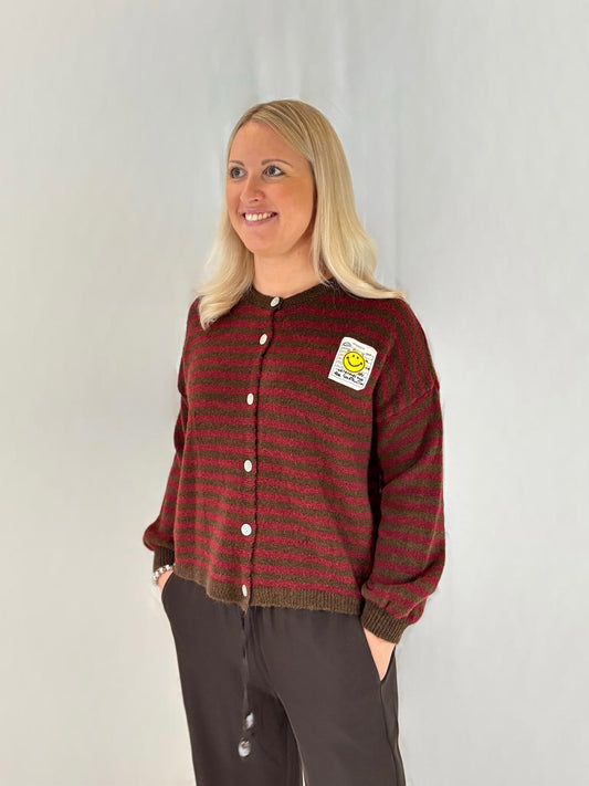 Strickjacke Similey Bordeaux