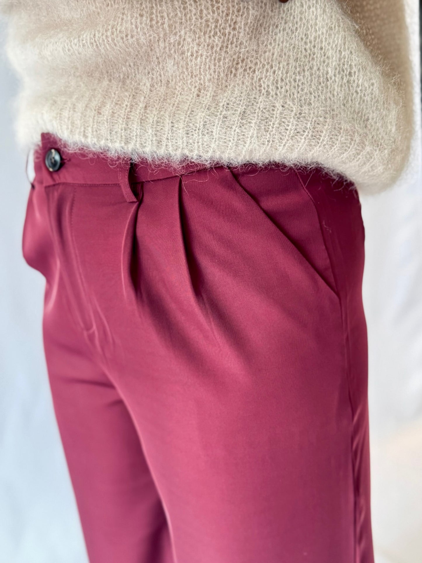 Anzughose Bordeaux