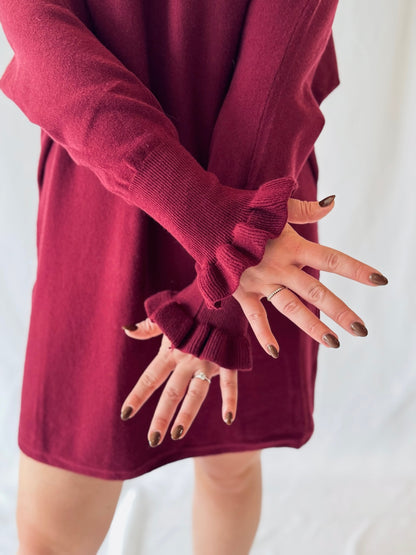 Strickkleid Bordeaux