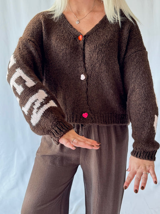 Strickcardigan Copenhagen Braun