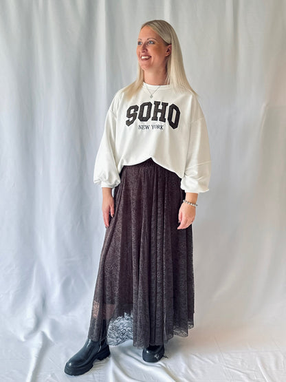 Pullover - SOHO - Braun/Weiß