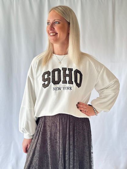 Pullover - SOHO - Braun/Weiß