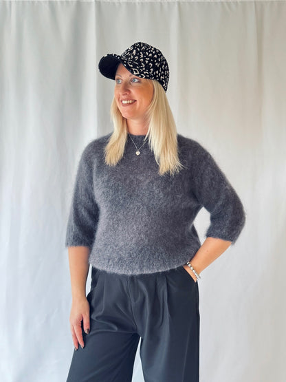 Pullover Mohair Grau