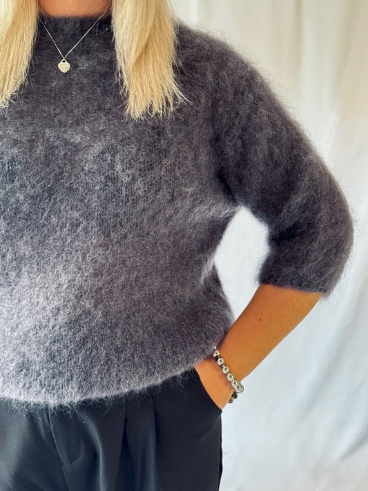 Pullover Mohair Grau