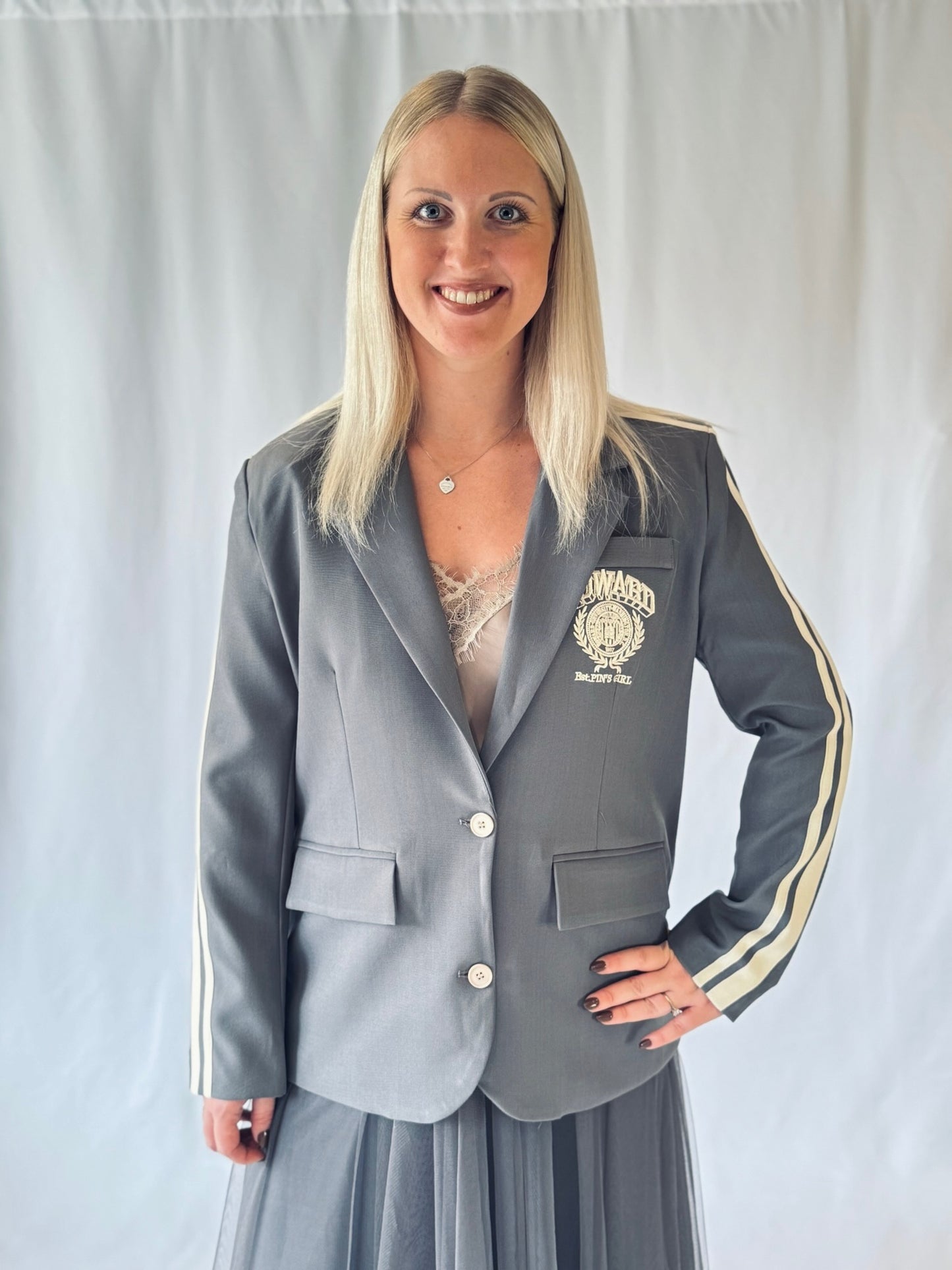 Blazer Statement Grau