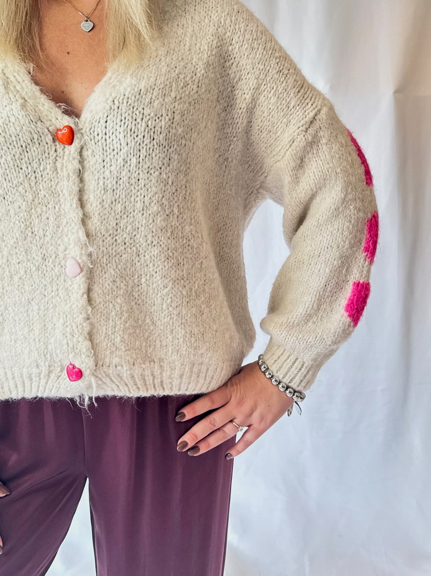 Strickcardigan Copenhagen Beige