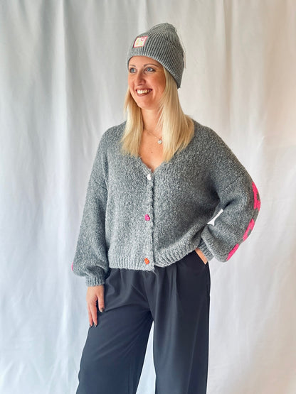 Strickcardigan Copenhagen Grau
