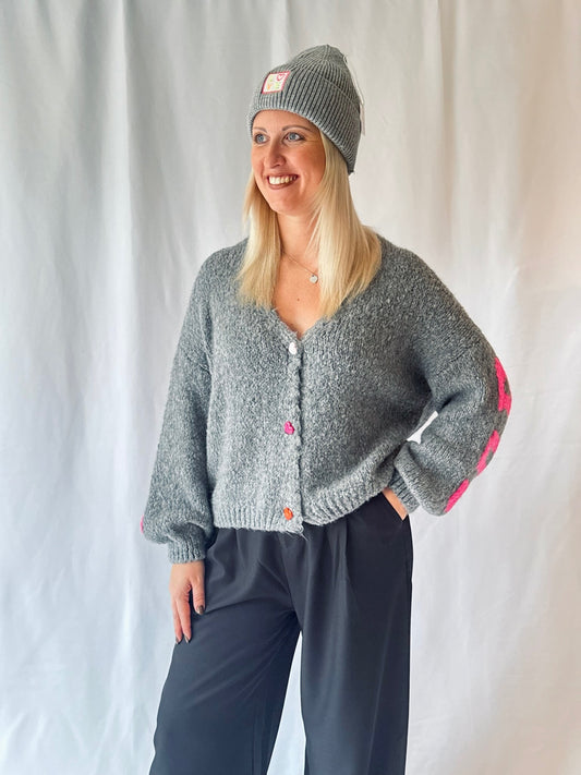 Strickcardigan Copenhagen Grau