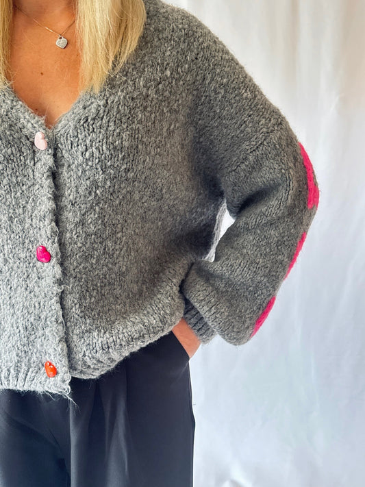 Strickcardigan Copenhagen Grau