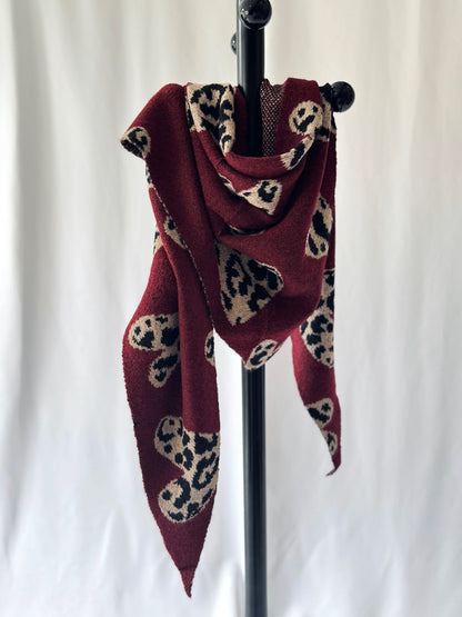 Schal Bordeaux Leo Herz