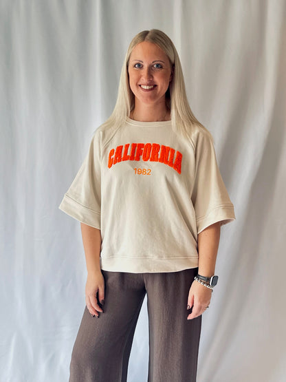Sweatshirt Creme Orange
